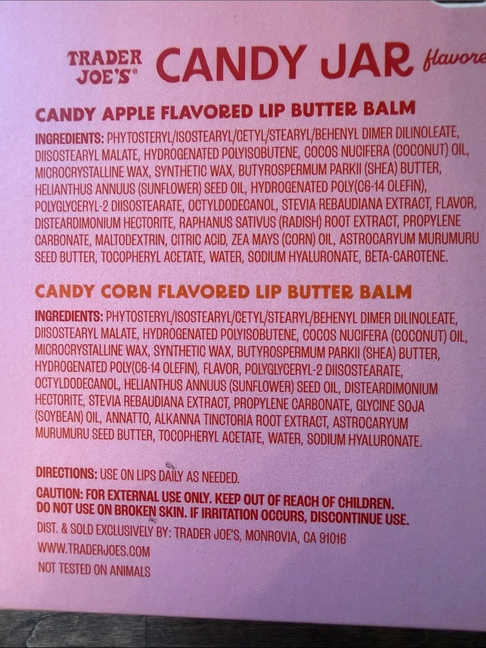 Candy Jar Lip Butter Balm Set - Pink